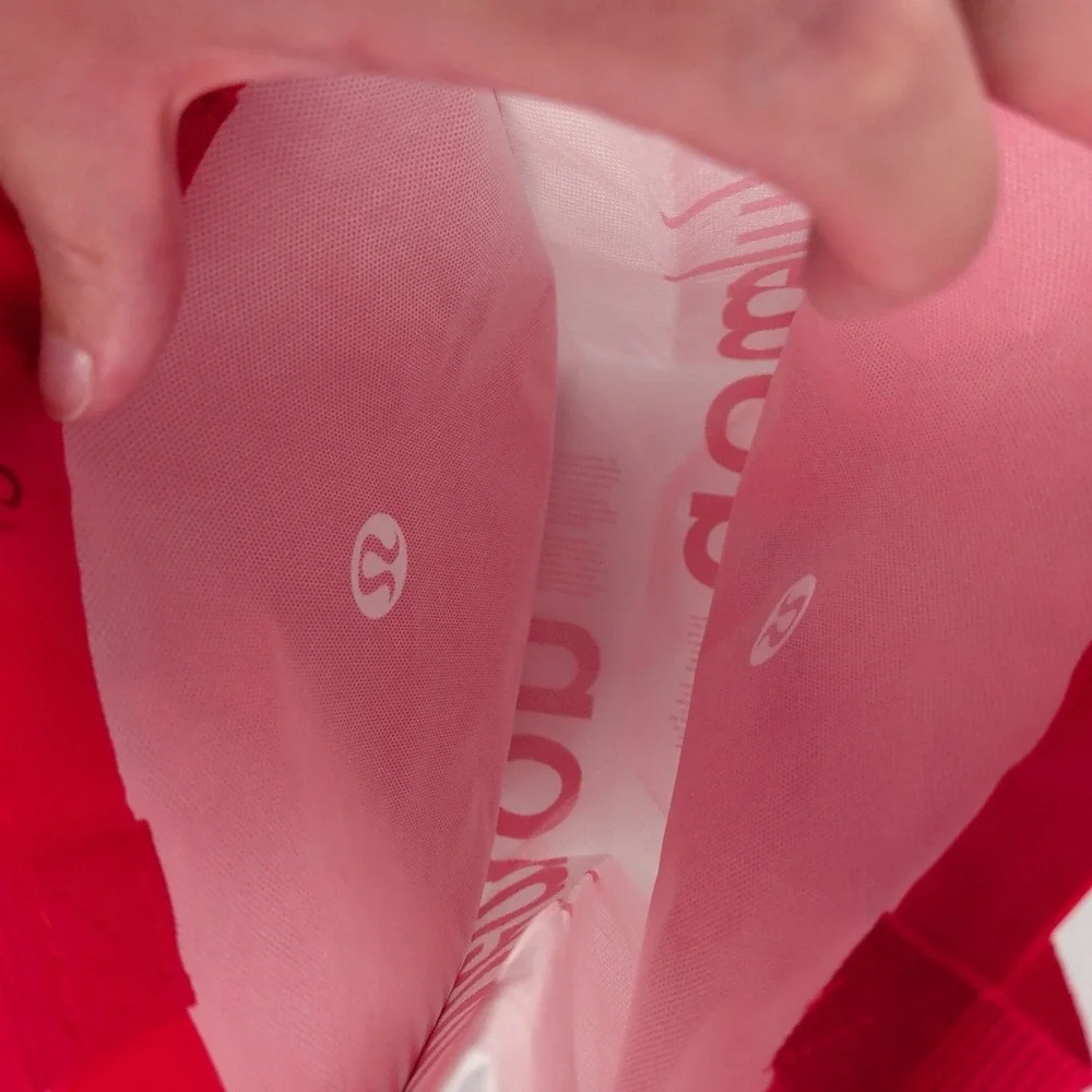 Lululemon Red‎ Reusable Shopping Bag 12x9x5